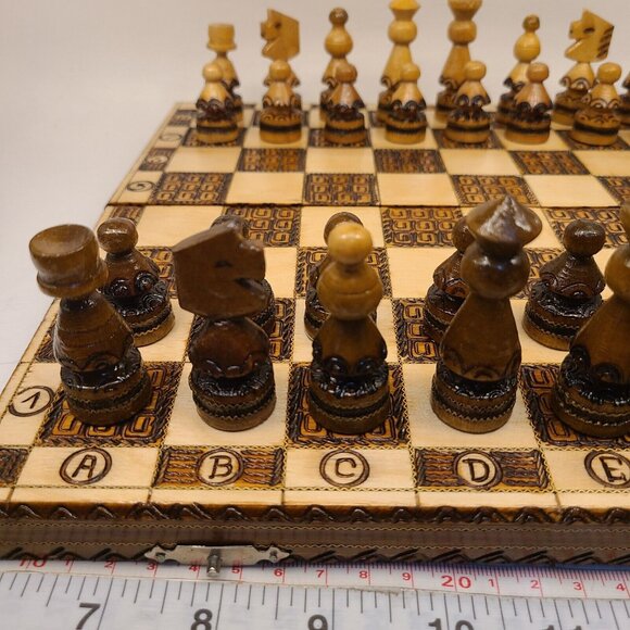 Vintage 1977 PTTK Nazwa Art Foto-Pam Chess Set - Picture 14 of 16
